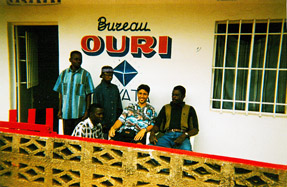 Ouri and some of the staff in the late 90's